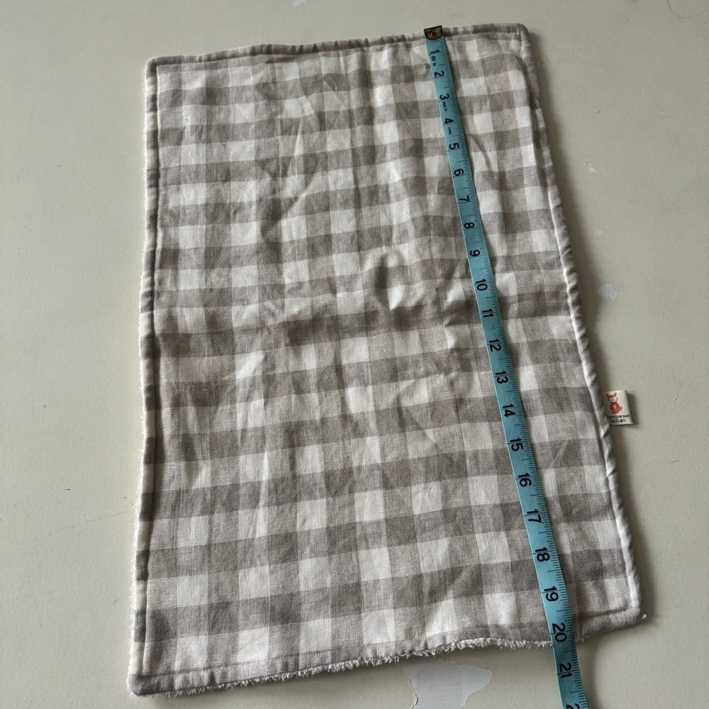 Linen Buffalo Check Hand Towel